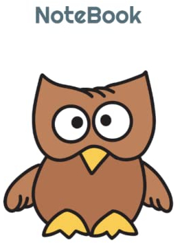 150 page Lined Pocket Exercise Composition Notebook.: Funny Owl design. Ideal for School College University or Work.