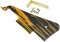 Dopro Tawny Stripe LP Gitarren-Pickguard mit goldfarbener Halterung für Epiphone Les Paul