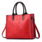 NICOLE & DORIS Groß Handtasche Damen Shopper Tasche Umhängetasche Damen Gross Retro Schultertasche Leder Tragetasche Tote für Büro Arbeit Schule Reisen Rot
