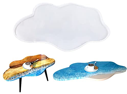 Große Harz-Tischform 61 cm Epoxid-Fluss-Tischform, Silikonharz-Tablett für Flusstisch, Charcuterie-Bretter, Couchtisch, Schreibtischbrett, Schneidebrett