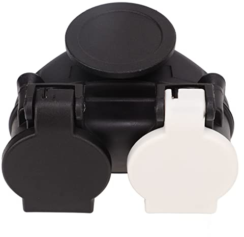 Adaptateur Prise Remorque de 7 vers 13 Broches, Adaptateur de Prise de Remorque Double Prise pour Toutes les Prises de Remorque