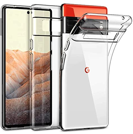 Oprimio Coque Transparente pour Google Pixel 6 Pro - Silicone, 100% Transparent, Matériau Allemand, Ultra Fin - Protection