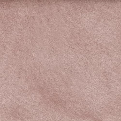 Tessuto Velluto Al Metro Tinta Unita Vari Colori Tendaggi Tappezzeria Divani Rivestimento Arredo Cuscino Poltrone H 3.00 CM (Al Metro, 74 Rosa Antico)