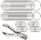 Buchringe Metallringe für Buchbinder 61PCS Buch Hoop Bindungsringe Scrapbook DIY lose Blatt Ringe Für Hefter Metall Scharnier Schnellhefter Sprengring 25mm/38mm/50mm