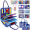 JHkim Busy Board Deutsch Montessori Spielzeug ab 3 Jahre, Geschenk für Jungen & Mädchen, Kinder Lernspielzeug Activity Board, Kinder Motorikspielzeug, Motorikbrett für Reise/Auto/Flugzeug