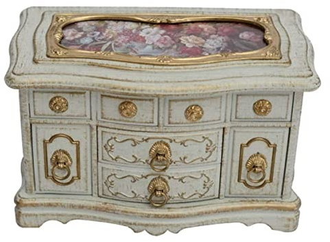 Schmuckkoffer Schmuckkästchen Schmuckbox Retro-Schmuckkästchen 3-lagige Schmuck-Organizer-Box Musik-Schmuckkästchen Mit Ballerina-Schmuckkästchen Für Frauen Schmuckschatulle Schmuckaufbewahrung Schmuc
