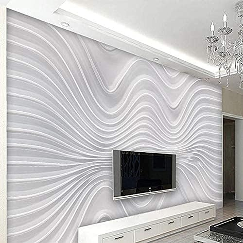 Wandtapete Moderne Minimalistische Stereo Sound Abstrakte Kurve Tapete Wohnzimmer Tv Sofa Hotel Hintergrund Wa 3D Tapete Vlies Effekt Tv Die Fototapete Wandbild Wohnzimmer Schlafzimmer-400cm×280cm