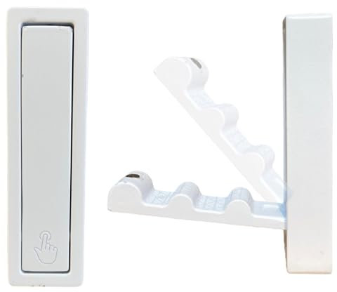 MGKolbe® Appendiabiti da Parete Design Moderno/Versatile/Richiudibile/Attaccapani da Muro Appendi Accappatoio Pieghevole/Gancio Multiuso appendi abiti cappotti cappelli giubbotti (1 Pz Bianco)
