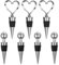 TRKETK 7 Pcs Wine Bottle Stoppers, Beer Bottle Sealer Reusable Wine Bottle Stoppers Bottle Saver Sealer Wine Corks for Wine Champagne Prosecco Beer Spirits Collection Gifts (Silver)