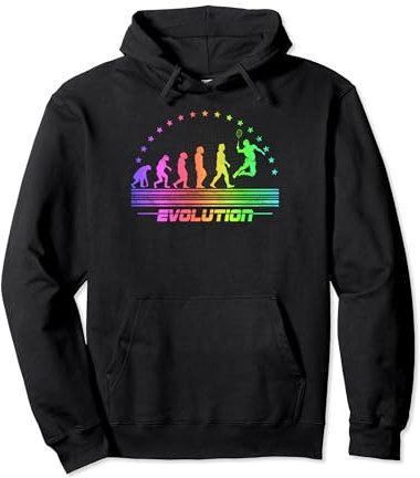 The Badminton Evolutions Retro Federball Herren Badminton Pullover Hoodie