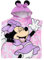 Disney Minnie Mouse Kapuzenhandtuch | Minnie Mouse Handtuch Poncho | Badeponcho Mädchen | Einheitsgröße Rosa
