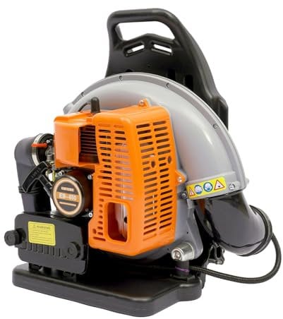 Petrol Garden Leaf Blower,63CC Petrol Backpack Leaf Blower,Powerful 2 Stroke Air Cooled Engine,Lightweight With New and Improved Padded Support Straps While Using,Safety Gear