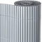 Cañizo PVC de Doble Cara Gris 3x2 Metros | Resistente 1.200 gr/m2, Decorativo y Fácil Instalación | Alta Privacidad y Ocultación para Valla, Jardín, Balcón o Terraza