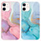 Foonary 2 Pack Phone Case Compatible with iPhone 12/iPhone 12 Pro 6.1 , Slim Fit Soft TPU Silicone with Marble Design Aesthetics Pattern, Shockproof Bumper Protector Matte Cover for iPhone 12