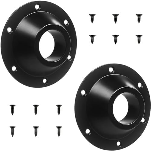 Mecerypt 2 Pack RV Table Base, RV Pedestal Table Base Flange, Table Leg Base Mount Flush, Table Floor Mounting Base Plate Easy to Use