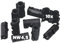 Kalitec 9810045 - Distribuidor para tubo ondulado (forma A NW 4,5, 10 unidades, 3 vías, caja de distribución de 3 vías), color negro