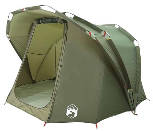vidaXL Tenda da Pesca per 4 Persone Verde Oliva Impermeabile