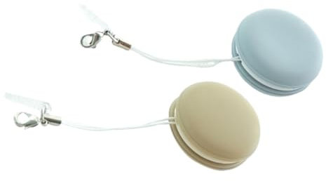 HOMOCONO 2pièces Lot De Lingettes Nettoyantes Macaron Forme Pour Lunettes Et Écrans Chiffon Doux Pour Verres Téléphone Appareil Électronique Poussière Et Empreintes Bleu Et Kaki