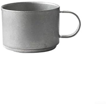 Tazas de té de café de acero inoxidable, tazas de café apilables del metal del aislamiento térmico doble con el estante del soporte, tazas que acampan para las bebidas frías o la bebida caliente