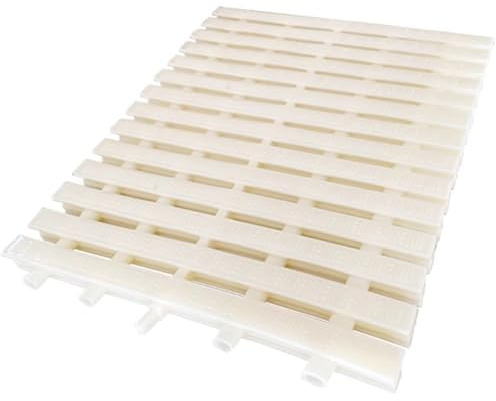 Grille de trop-Plein pour Piscine – Plastique ABS Durable, Sortie d'égout épissable pour allées, patios, terrasses et douches, 16 pièces (40 x 100 cm/15,75 x 39,38 Pouces)