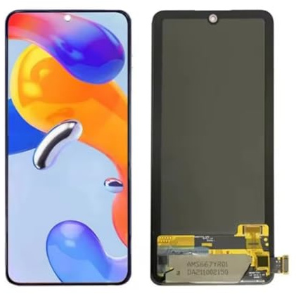 YOOOKOOO - Pantalla LCD AMOLED para Xiaomi Redmi Note 11 Pro Plus 5G 21091116UG 21091116C Pantalla LCD táctil Digitalizador Asamblea piezas de repuesto (negro sin marco)