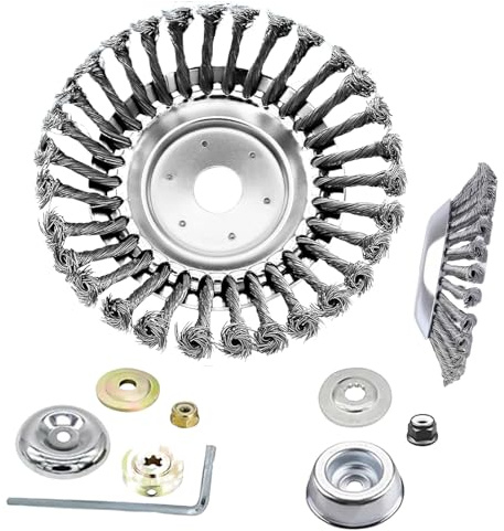 Tête de débroussailleuse indestructible – Tête de rechange incassable de 20,3 cm – Pièces de rechange Wacker pour trottoir, clôture, broussaille, cour, jardin, terrasse