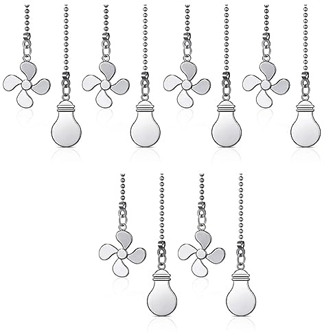 Wzxksoac 3X Ceiling Fan Pull Chain Fan Extension Chain Fan Chain Pulls Decorative 12 Inch Ceiling Fan Chain Extender Ornament D