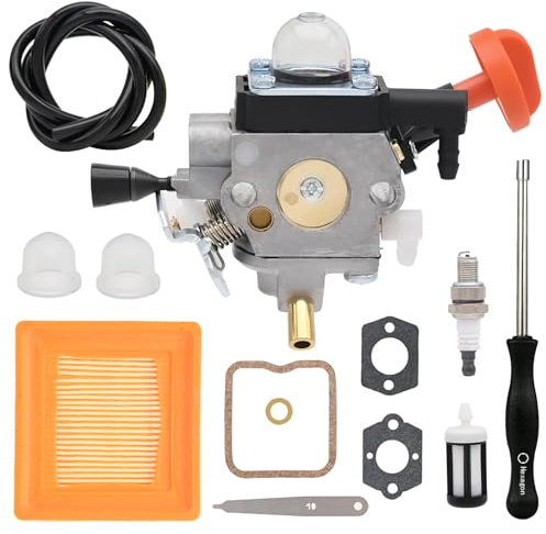 NIMTEK FS91 FS91R Carburetor Kits for Stihl FS91 FS111 HT102 HT103 FC91 FC96 FC111 KM91 KM111 Brushcutter Trimmer with 4180-007-1005 Valve Clearance Setting Replace 4180-120-0615