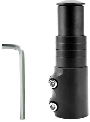 GDQQOYWQT Fahrrad Vorbau Riser, Fahrrad Gabel Vorbau Extender, Höhenadapter Fahrrad Lenkererhöhung, Inklusive 2 Sechskantschlüssel für MTB, Rennrad, Stadtrad, Schwarz