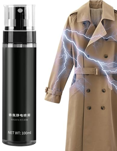 Kleidungs-Antistatikspray Tragbares Antistatik Spray & Textilerfrischer | Geruchsentferner Langanhaltender Duft, tragbares Spray für Stoffe, Kleidung, Polster, Sofa, Bettwäsche, Auto