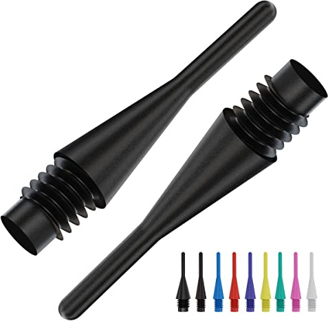 Bull's Longlife Soft Tips, Dart Spitzen 6 mm, Farbe:schwarz - 8 mm