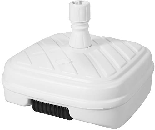 Doppler HDPE Füllsockel mit Rolle - Für Sonnenschirme bis 300 cm - Mit Sand oder Wasser befüllbar - Für optimale Stabilität - 48 Liter - Weiß