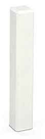 KGM Eckturm – Weiß lackierte Innen-, Außenecke oder Verbinder zwischen den Sockelleisten – Auch als Endkappe, Abschluss & Endstück geeignet – Maße: 21 x 21 x 125 mm – 1 Stück