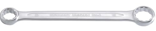 Bahco 4M-16-17 Double Flat Ring Wrench, Silver, 16/17 mm