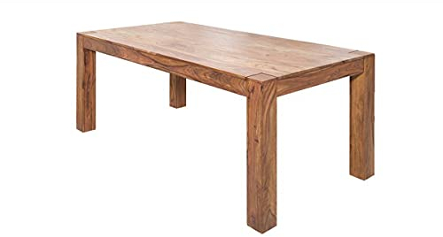 Casa Padrino Sheesham Massivholz Esstisch 200 x 100 cm - Gasthaus Tisch Speisetisch - Restaurant Möbel - schwere Ausführung