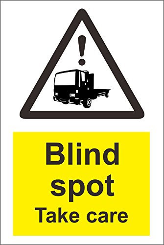 Indigos UG Aufkleber Blind Spot Take Care Safety Zeichen - 200mmx 150mm - KP-316