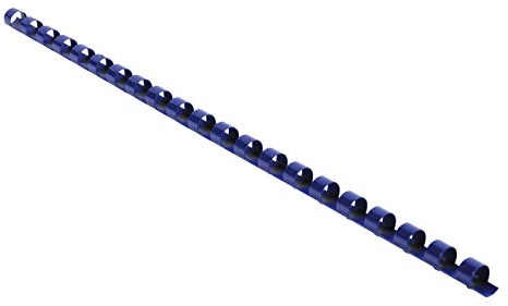 Exacompta - Rif. 75202E - Confezione da 100 rilegature a spirale in PVC blu 8 mm - consente di collegare 20-40 fogli da 80 g formato A4 o A3 paesaggio - adatto per qualsiasi tipo di macchina per