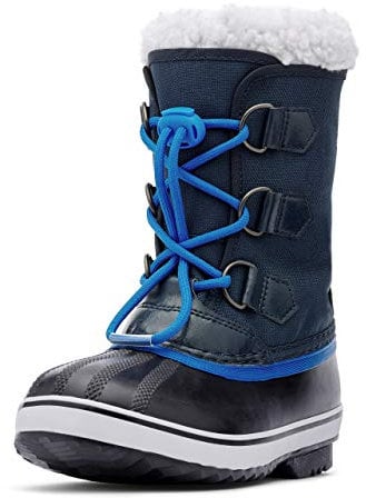 Sorel KIDS YOOT PAC NYLON WATERPROOF Schneestiefel für Unisex Kinder, Blau (Collegiate Navy x Super Blue) - Youth, 35 EU