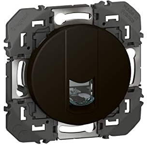 LEGRAND - Prise Ethernet RJ45 Cat. 6 STP Full Media dooxie - Prise Murale Blindée à Câbler - Pour Transmissions Haut Débit Gigabit Ethernet - Conforme Norme NFC 15-100 - Fabriqué En France - Noir
