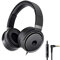 Rockpapa Circle One Cuffie con microfono e controllo del volume per iPod iPad iPhone Macbook Samsung Galaxy Huawei Redmi Telefono PC Compressa MP3/4 in auto/aeroplano Nero Grigio