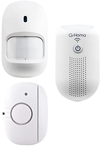 REV 0088600103 G-Homa, WLAN Alarm Set - Einbruchschutz - Meldung akustisch 80dB beziehungsweise App weltweit, weiss