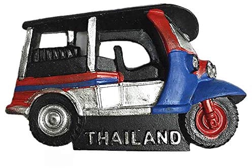 Bangkok Tuk-Tuk Thailand 3D Fridge Magnet Tourist Souvenir Gift, Home & Kitchen Decoration Magnetic Sticker Bangkok Thailand Refrigerator Magnet Collection