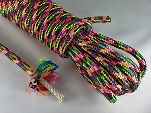 ANBP Buntes Polypropylenseil 10mm / 10m (0,99€/m) Pink Regenbogenfarben