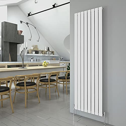 White Vertical Radiator 1800x544mm Single Flat Panel Designer Radiator Interior Design