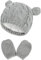 DRESHOW Neugeborene Baby Mütze und Handschuhe Set Kleinkind Babymütze Winter Strickmütze Unisex Baby Wintermütze
