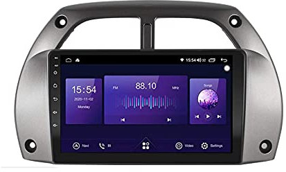 Android 10.0 Sat Nav Car Stereo 2 Din Radio per T-oyota RAV4 RAV 4 2001-2006 Navigazione GPS 9 '' Touchscreen MP5 Lettore multimediale Ricevitore Video con 4G/5G WiFi Carplay