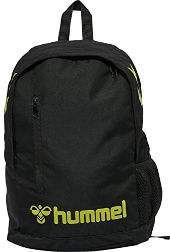 HUMMEL Unisex, Back pack, Jet Black/Dark Citron, Einheitsgröße