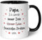 Bedruckte Tasse mit Spruch - Finanzielle Belastung - Vatertagsgeschenke für Papa - Muttertagsgeschenke für Mama - Geschenk für Mama und Papa zum Vatertag Muttertag und Geburtstag - Schwarz & Weiß