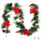 SOMYTING Ghirlanda di Natale Decorazioni Ghirlanda di Natale Artificiale Decorazione Natalizia Pianta Artificiale in Rattan Decorazione per Camino Albero di Natale Decorazione Natalizia