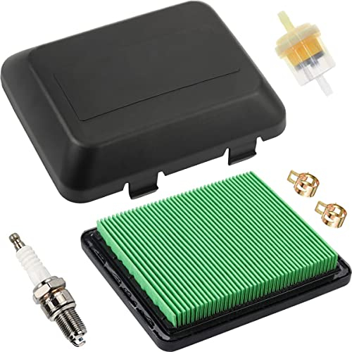 ZAMDOE 17211-ZL8-023 Filtro Aria 17231-Z0L-050 Coperchio Pulitore Candela Filtro Carburante per Honda GCV135 GCV160 GCV190 GC190LA GC135 GCV160A Motore HRB216 HRR216 HRS216 HRT216 HRZ216 Tosaerba